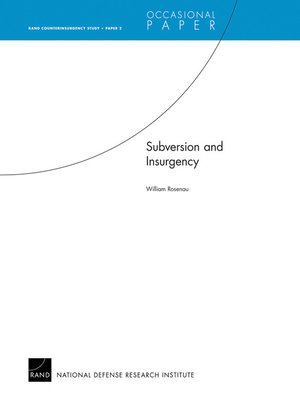cover image of Subversion and Insurgency